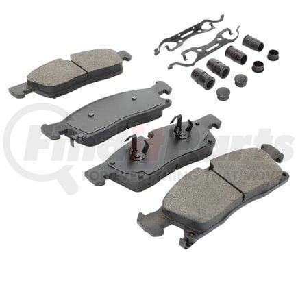 MPA Electrical 1003-1455C Quality-Built Disc Brake Pad Set - Black Series, Ceramic, with Hardware