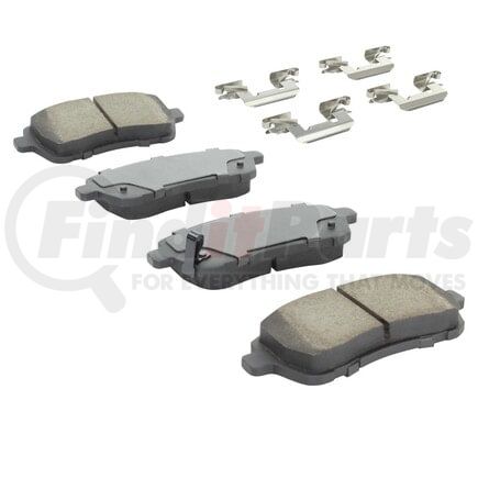 MPA Electrical 1003-1454C Quality-Built Black Series Ceramic Brake Pads w/ Hardware