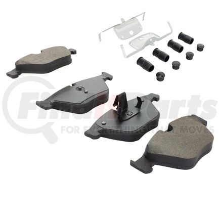 MPA Electrical 1003-1505M Quality-Built Disc Brake Pad Set - Black Series, Semi-Metallic, with Hardware