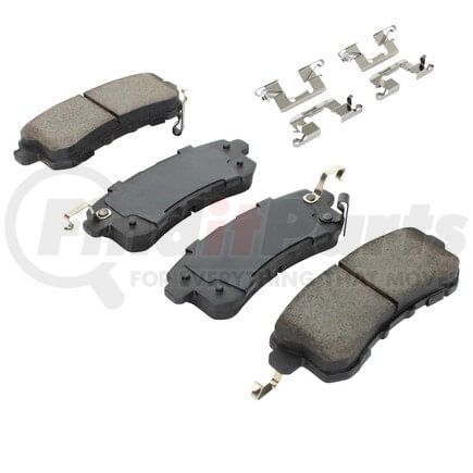 MPA Electrical 1003-1510C Quality-Built Disc Brake Pad Set - Black Series, Ceramic, with Hardware