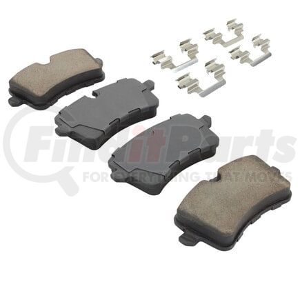 MPA Electrical 1003-1547C Quality-Built Disc Brake Pad Set - Black Series, Ceramic, with Hardware