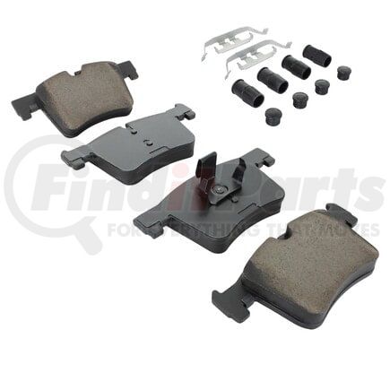 MPA Electrical 1003-1561M Quality-Built Disc Brake Pad Set - Black Series, Semi-Metallic, with Hardware