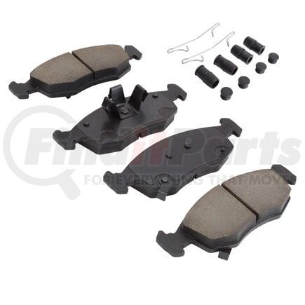 MPA Electrical 1003-1568C Quality-Built Black Series Ceramic Brake Pads w/ Hardware