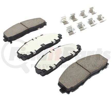 MPA Electrical 1003-1589C Quality-Built Disc Brake Pad Set - Black Series, Ceramic, with Hardware