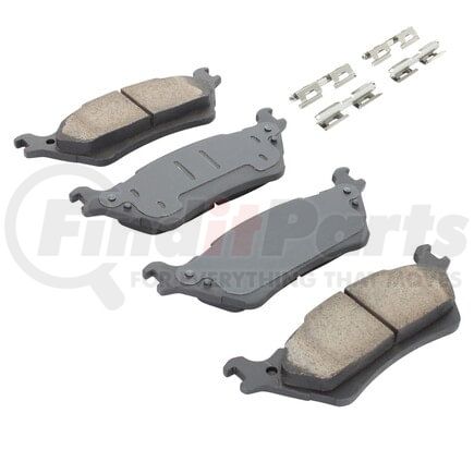 MPA Electrical 1003-1602C Quality-Built Disc Brake Pad Set - Black Series, Ceramic, with Hardware