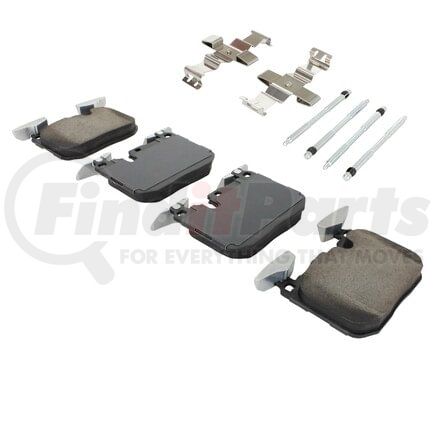 MPA Electrical 1003-1609M Quality-Built Disc Brake Pad Set - Black Series, Semi-Metallic, with Hardware