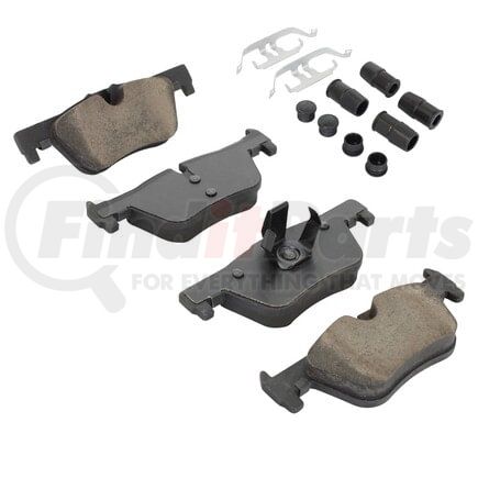 MPA Electrical 1003-1613C Quality-Built Disc Brake Pad Set - Black Series, Ceramic, with Hardware