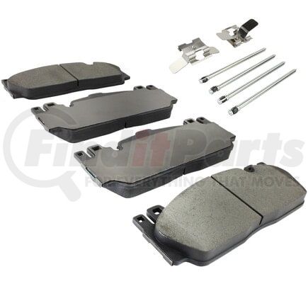 MPA Electrical 1003-1648AM Quality-Built Black Series Semi-Metallic Brake Pads w/ Hardware