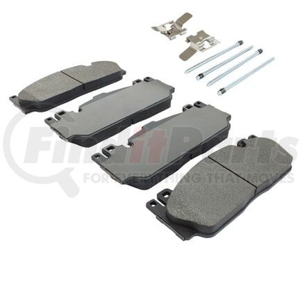 MPA Electrical 1003-1648M Quality-Built Disc Brake Pad Set - Black Series, Semi-Metallic, with Hardware