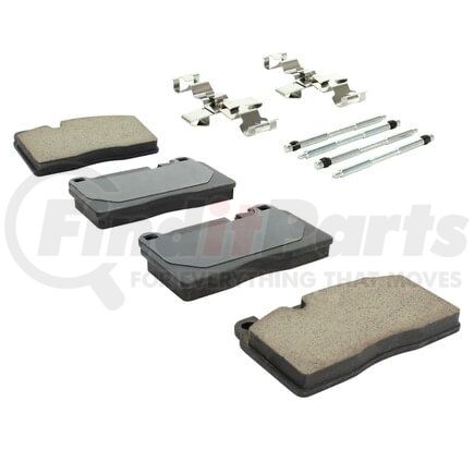 MPA Electrical 1003-1663C Quality-Built Disc Brake Pad Set - Black Series, Ceramic, with Hardware