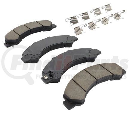 MPA Electrical 1003-1695C Quality-Built Black Series Ceramic Brake Pads w/ Hardware