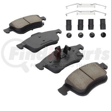 MPA Electrical 1003-1721C Quality-Built Black Series Ceramic Brake Pads w/ Hardware