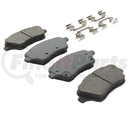 MPA Electrical 1003-1730M Quality-Built Black Series Semi-Metallic Brake Pads w/ Hardware