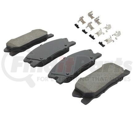 MPA Electrical 1003-1767M Quality-Built Disc Brake Pad Set - Black Series, Semi-Metallic, with Hardware