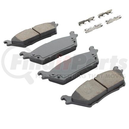 MPA Electrical 1003-1790C Quality-Built Disc Brake Pad Set - Black Series, Ceramic, with Hardware