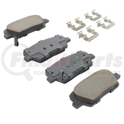 MPA Electrical 1003-1816C Quality-Built Black Series Ceramic Brake Pads w/ Hardware