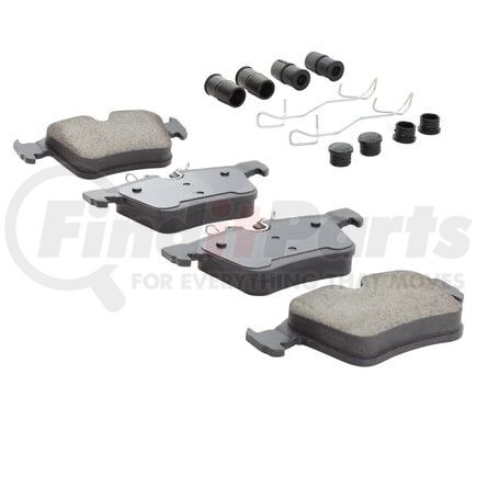 MPA Electrical 1003-1821C Quality-Built Disc Brake Pad Set - Black Series, Ceramic, with Hardware