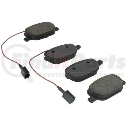 MPA Electrical 1003-1822M Quality-Built Black Series Semi-Metallic Brake Pads