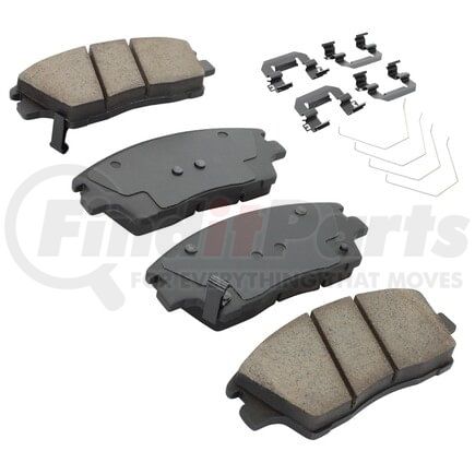 MPA Electrical 1003-1847C Quality-Built Disc Brake Pad Set - Black Series, Ceramic, with Hardware