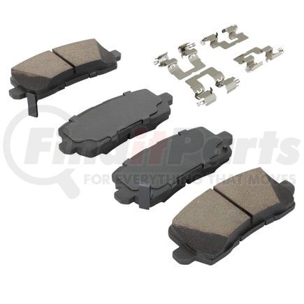 MPA Electrical 1003-1954C Quality-Built Disc Brake Pad Set - Black Series, Ceramic, with Hardware