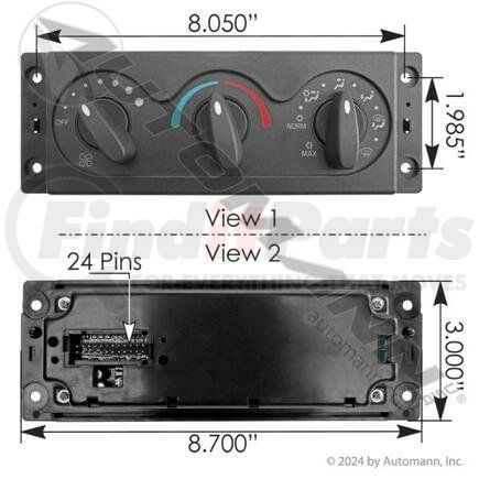 Automann 577.55596K HVAC Control Console - IHC 4300/8600 Series