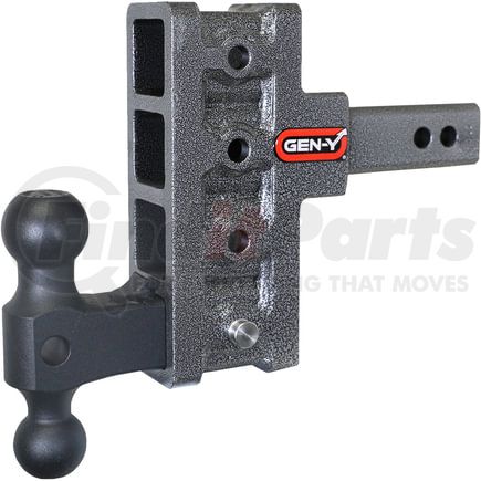 Gen-Y Hitch GH-214 MEGA-DUTY 2" Offset Shank 2.5 Rise, 5" Drop 2K TW 16K Hitch & GH-051 Dual-Ball