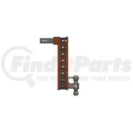 Gen-Y Hitch GH525 MEGA-DUTY 2' SHANK 10' DROP 2K TW 1