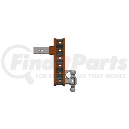 Gen-Y Hitch GH-914 MEGA-DUTY 2.5" Offset Shank 3" Rise, 6" Drop 3K TW 21K Hitch & GH-061 Dual-Ball