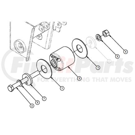 Watson & Chalin SRK64 Axle Pivot Bushing - Pivot Connection, TA250/300, TI Beam Maintenance Kit, (Pivot Collar not included)