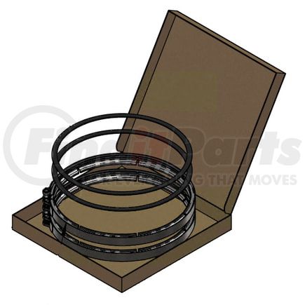 Dinex 82827 Exhaust Clamp and Gasket Kit - Fits Volvo/Mack, 12"