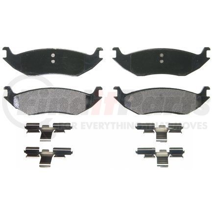 Wagner ZX967 QuickStop Semi-Metallic Disc Brake Pad Set