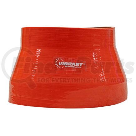 Vibrant Performance 2777R 4 Ply Silicone Transition Hose Connector: universal; 4' inlet x 5' outlet; red