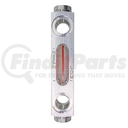 D&W 307050203 Multi-Purpose Fluid Level Sight Glass - Aluminum, 4.62 in. Length, 3 in. Mounting Center,