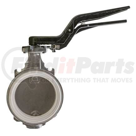 Bulk Tank 5-790-501-HD10 Exhaust Brake Butterfly Valve - 5" Stainless Disc/MAXX Temp White Rubber, With Handle