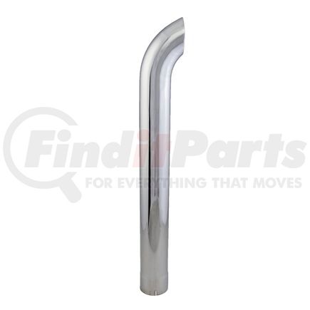 Donaldson P207321 Exhaust Stack Pipe - 48.00 in., Chrome, Curved Style, ID Connection