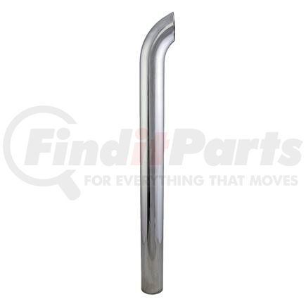 Donaldson P208395 Exhaust Stack Pipe - 60.00 in., Chrome, Curved Style, OD Connection