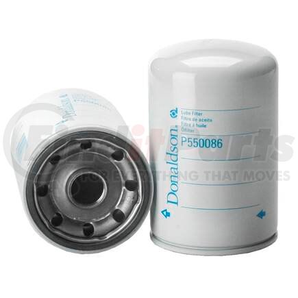 Donaldson P550086 Engine Oil Filter - 6.57 in., Full-Flow Type, Spin-On Style, Cellulose Media Type, with Bypass Valve