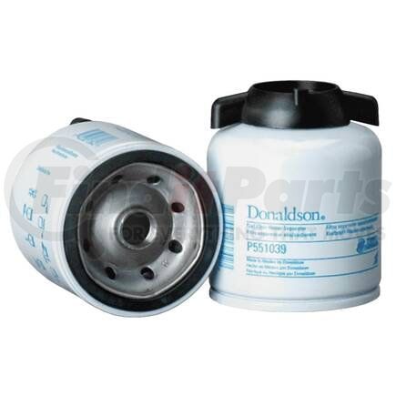 Donaldson P551039 Twist&Drain Fuel Filter - 4.01" Water Separator Type, Spin-On Style, Cellulose Media Type