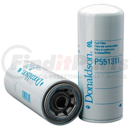 Donaldson P551311 Fuel Filter - 9.13", Secondary Type, Spin-On Style, Cellulose Media Type