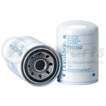 Donaldson P551550 Hydraulic Filter - 5.35 in., Spin-On Style, Cellulose Media Type