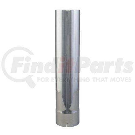 Donaldson J240024 Exhaust Stack Pipe - 24.00 in. Chrome, Straight Style, ID Connection, 1.65 mm. wall thickness