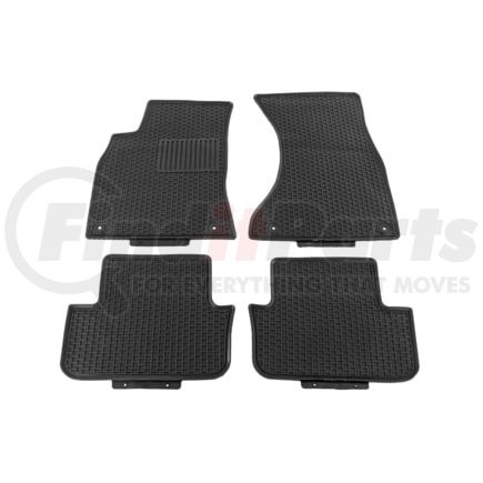 Vaico V10-7494 All-Weather Floor Mats; rubber, black, front and rear