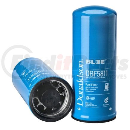 Donaldson DBF5811 Blue Fuel Filter - 11.69 in., Secondary Type, Spin-On Style, Synteq XP Media Type