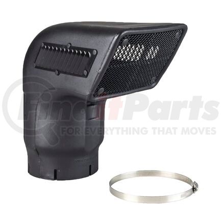 Donaldson H001654 Engine Air Intake Snorkel - 9.84 in. width, 15.53 in. height, 15.63 in. depth