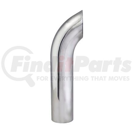 Donaldson J024751 Exhaust Stack Pipe - 24.00 in. Chrome, Curved Style, OD Connection, 1.65 mm. wall thickness