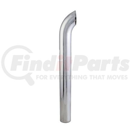 Donaldson P206387 Exhaust Stack Pipe - 48.00 in., Chrome, Curved Style, OD Connection