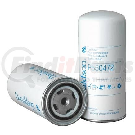 Donaldson P550472 Fuel Filter - 8.35 in., Spin-On Style, Cellulose Media Type