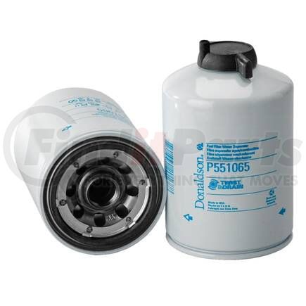 Donaldson P551065 Twist&Drain Fuel Filter - 6.81" Water Separator Type, Spin-On Style, Cellulose, Meltblown Media Type