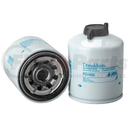 Donaldson P551056 Twist&Drain Fuel Filter - 5.79" Water Separator Type, Spin-On Style, Cellulose, Meltblown Media Type