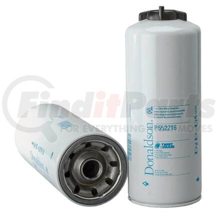 Donaldson P552216 Fuel Water Separator Filter - 12.24 in., Water Separator Type, Spin-On Style, Cellulose, Silicone Media Type